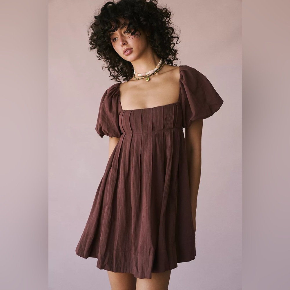 Free People brown Marina Mini dress